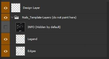Nails template layers