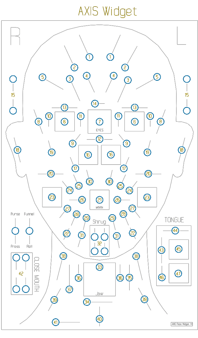 AXIS Facial Widget, full control map