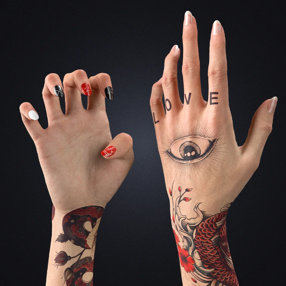 Realistic Female Arms – Customizable Edition cover