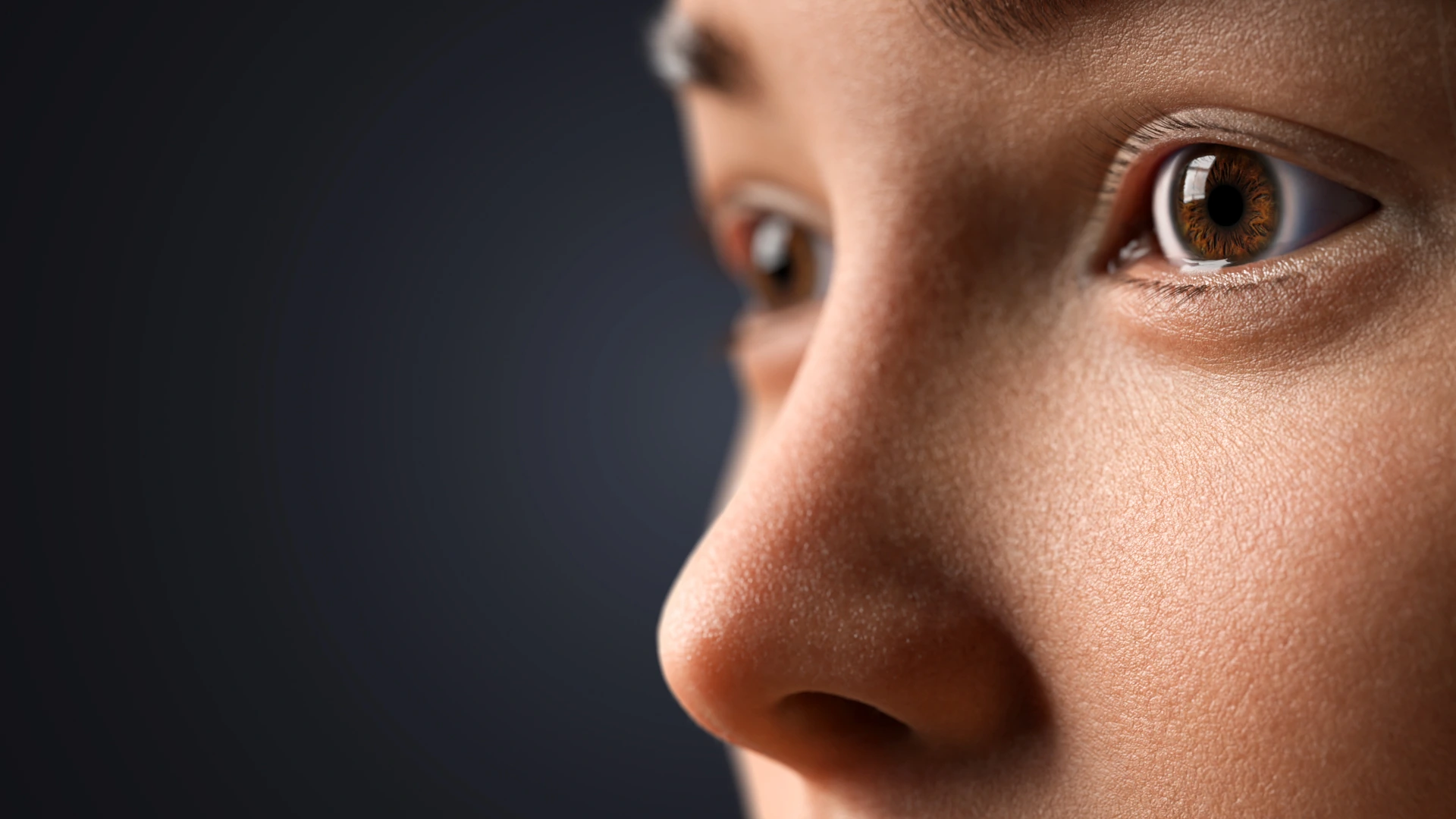 Natalia facial skin detail – hyper-realistic female character 3D model