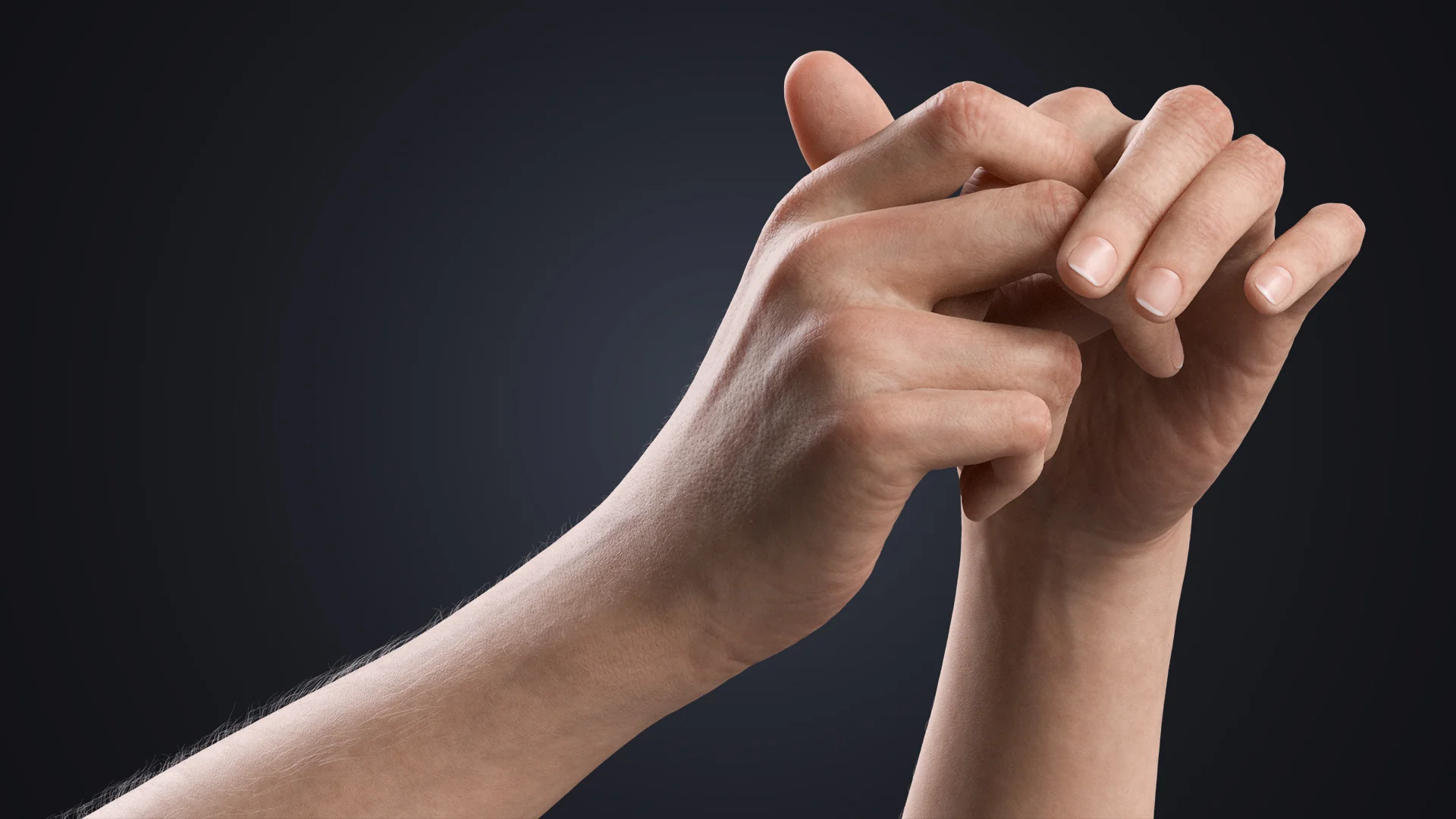 V-ARM 05 arm and hand close-up – PBR neutral rig Blender Cycles